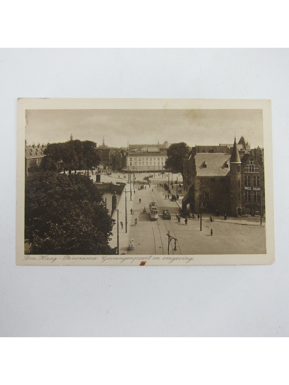 Postcard Netherlands The Hague Gevangenport Prison Gate Environment Antique